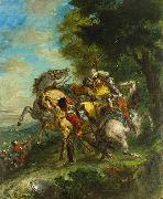 Eugene Delacroix Weislingen Captured by Goetz's Men Spain oil painting artist